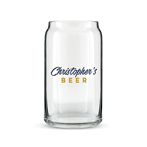WEDDINGSTAR Custom Can Shaped Beer Glass 16oz - Casual Print