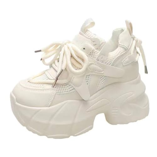 Chunky Sneakers for Women & Girls Walking Shoes with 2.7-Inch Thick Sole - Lightweight & Comfortable