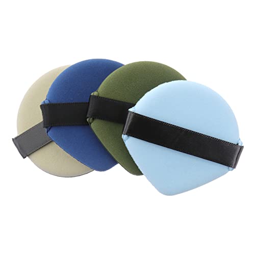 PartyKindom 4PCS Dual Purpose Hydrophilic Powder Puff for Makeup Soft and Fluffy Face Cosmetic Gentle Skin for Dry Wet Application