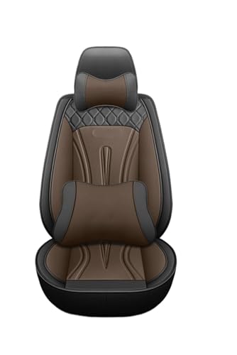 Housse de siege voiture en cuir universelle pour 5 places avec coussin