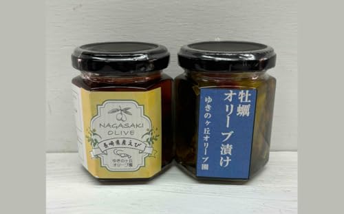 カキとエビのオリーブ漬け セット / 2種類 計200g 牡蠣 カキ エビ 海老 小エビ オリーブ漬け