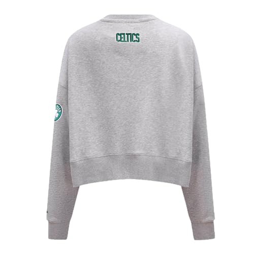 Sudadera Pro Standard NBA Classic Chenille Gris para Mujer Talla M 2