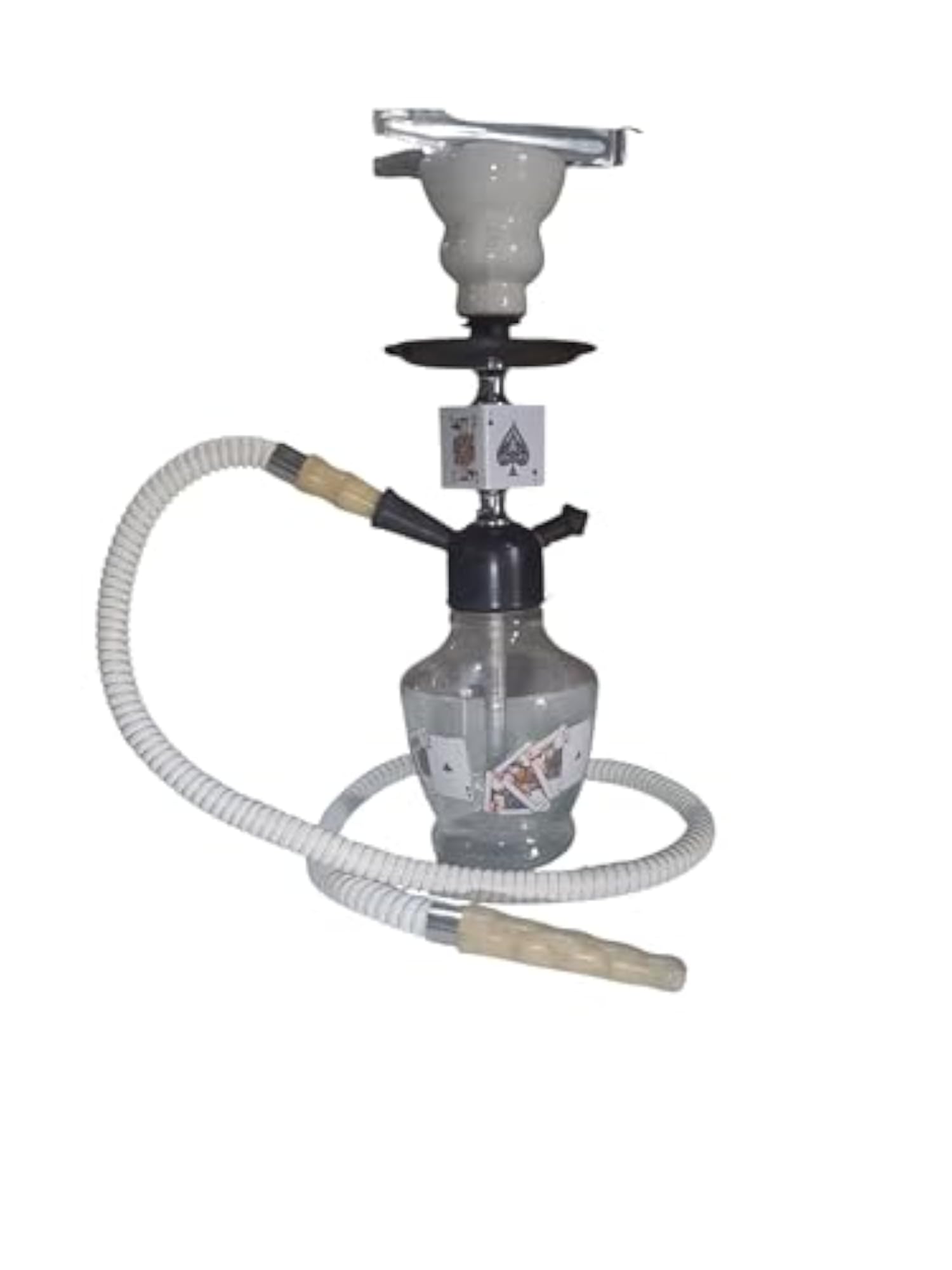 Playing Cards Design Glass Hookah, Unique Style