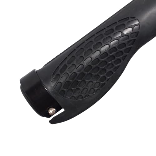 Manopla Bike Mtb anatômica Com Anel Em Alumínio - preta