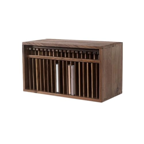 YCLiyaoEu202511 cd storage Pop-up CD Record Storage Rack Home Wooden Album Display Holder cd display stand