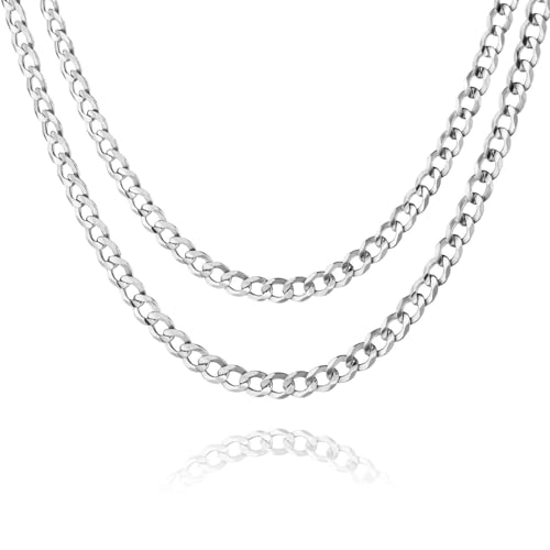 Chaîne pour hommes argent bijoux collier classique idée cadeau