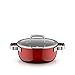 WMF Fusiontec Mineral Pro, Bratentopf, Deckel, 20 cm, langlebig, kratzfestes Material, Kochtopf Induktion, für alle Herdarten geeignet, Made in Germany, Passion Red, 0519515290