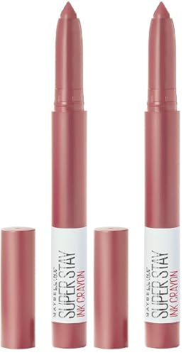 Image of Maybelline New York Super Stay Crayon Lipstick, 15 Lead the way (Pack of 2)