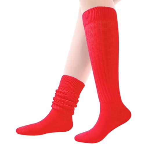 Image of Gvhntk Slouch Socks Women 80s 90s Scrunch Socks Extra Long Slouchy Sock Knee High Sock