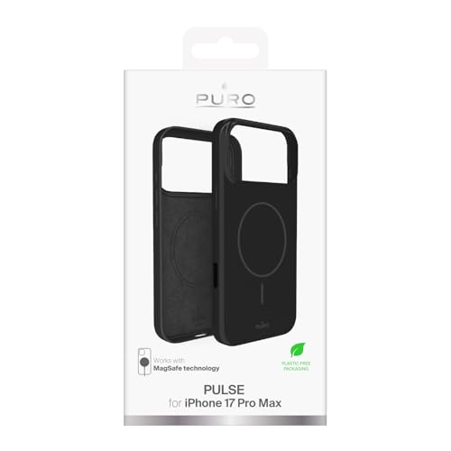 Puro Coque en PC "PULSE" pour iPhone 17 Pro Max, noir Magsafe