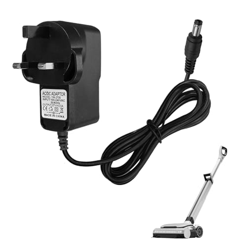 27V 500mA Charger Compatible for Gtech Cordless Vacuum Cleaner Battery Charger Plug, 1 Pcs Gtechs Spare Charging Works, Suitable for Gtech Airram Mk2 k9 Ar01 Ar02 Ar29 Ar30 Dm001 Aft001 Atf27 Atf29