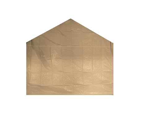 Back Panel Tan Canopy Rear Carport Panel (10'-11