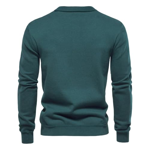 European American Autumn Winter Men's Business Solid Color Knit Cardigan3