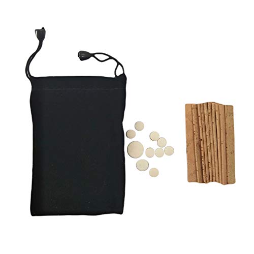 better18 Clarinet Instrument Accessories Replacement Kits with with 10 Pieces Clarinet Neck Joint Cork and 17 Pieces Clarinet Pads Bb Clarinet Woodwind Instrument Pads 27Pcs