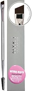 ULTIMATE PRECISION Angled Eyebrow Brush And Eyelash Brush - by NYK1 Eye Brow Brush And Eyeliner Brush Combo (Precision Applicator) Eyebrow Shaper Plus Eyebrow Spoolie Brush For Eyebrows Eyelash Tint