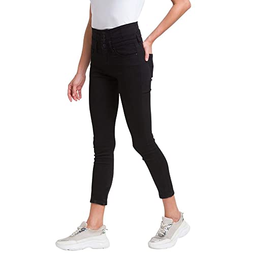 Image of Spykar Women's High Rise Skinny Fit Cotton Jeans (WYNR02BBTT02)