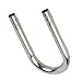 HEEPDD Stainless Steel Fish U Shape Pipe, U Shaped Tube Connector for Aquarium Co2 Oxygen Tubing