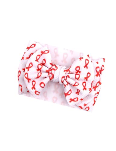 Baby Breast Cancer Awareness Turban Baby Pink Ribbon Hair Band Bow Breast Cancer Awareness Baby Headband BTB07 (A0-Turban Bow, Free Size)