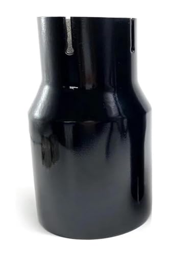 Coche Escape Cola Para B&MW Serie Tubo Escape Acero Inoxidable Negro Brillante Modificado 1 Punta Silenciador Bisel Universal Acabado Brillante