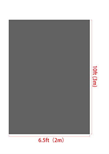 Kate Studio Photography Backdrop Dark Grey 2x3m/6.5x10ft Collapsible Photo Backdrop for Baby Photo Shooting Simple Morden Wedding Photo Booth Soft Microfiber vedio taking props for Blogger - Image 2