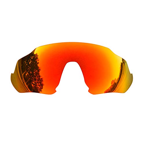 SOODASE Para Oakley Flight Jacket Gafas de sol Rojo Lentes de repuesto polarizadas