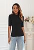Poetsky 3/4 Sleeve Womens Tops Spring Summer Turtl... #4