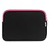 Emartbuy® HP Pavilion x2 Detachable Laptop 10.1 Inch Black/Pink Water Resistant Neoprene Soft Zip Case Cover Sleeve With Pink Interior & Zip (10-11 Inch eReader/Tablet/Netbook)