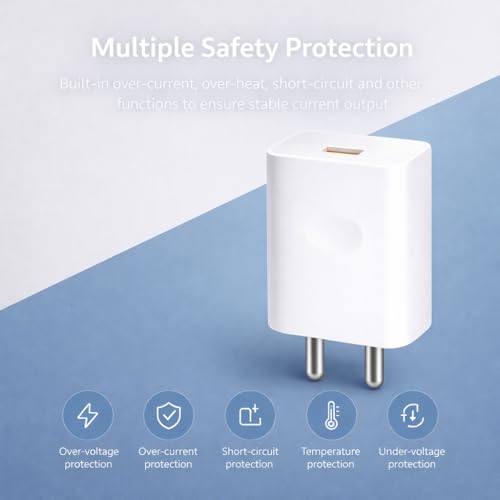 Image of 33W SuperVOOC Charger with Type-C Cable | Ultra-Fast Charging for OnePlus, Realme & Oppo | Supports Warp, Dart, Dash & SuperDart (Charger + Cable Combo)
