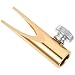 FIXOSHEE Temperamatite Manuale per Matite e Sopracciglia con Doppio Slot U-shape Legno e Metallo Resistente Sharpener Portatile per Scuola Ufficio e Studio Regalo Pratico per Adolescenti immagine