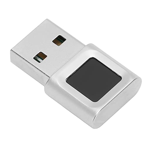 Topiky Lecteur D'empreintes Digitales USB, Clé de Sécurité Portable Lecteur Biométrique D'empreintes Digitales Lecteur D'empreintes Digitales USB pour 10 11 32/64 Bits, 360 Degrés