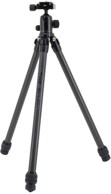 Warrior Tripods The Scout Tripod – Carbon Fiber Utility Tripod for Predator Hunting & Glassing – Lightweight, ARCA Compatible, Stainless Spikes, Ball Head Included – Ultimate Stability in The Field
