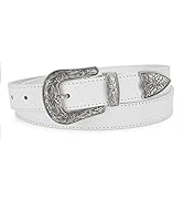Western Belt for Women, 1.1" CR Cowboy Belt Leather Belts for Women, Country Belts for Women with...