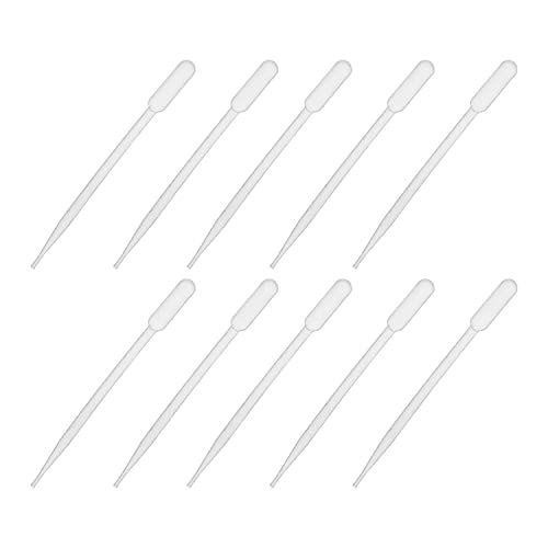 Image of Othmro 100Pcs 5ml Disposable Plastic Transfer Pipettes,Calibrated Dropper Clear Pipettes Liquid Dropper Suitable for Ear Eye Essential Oils Makeup, Science Laboratory, DIY Art 205mm Length