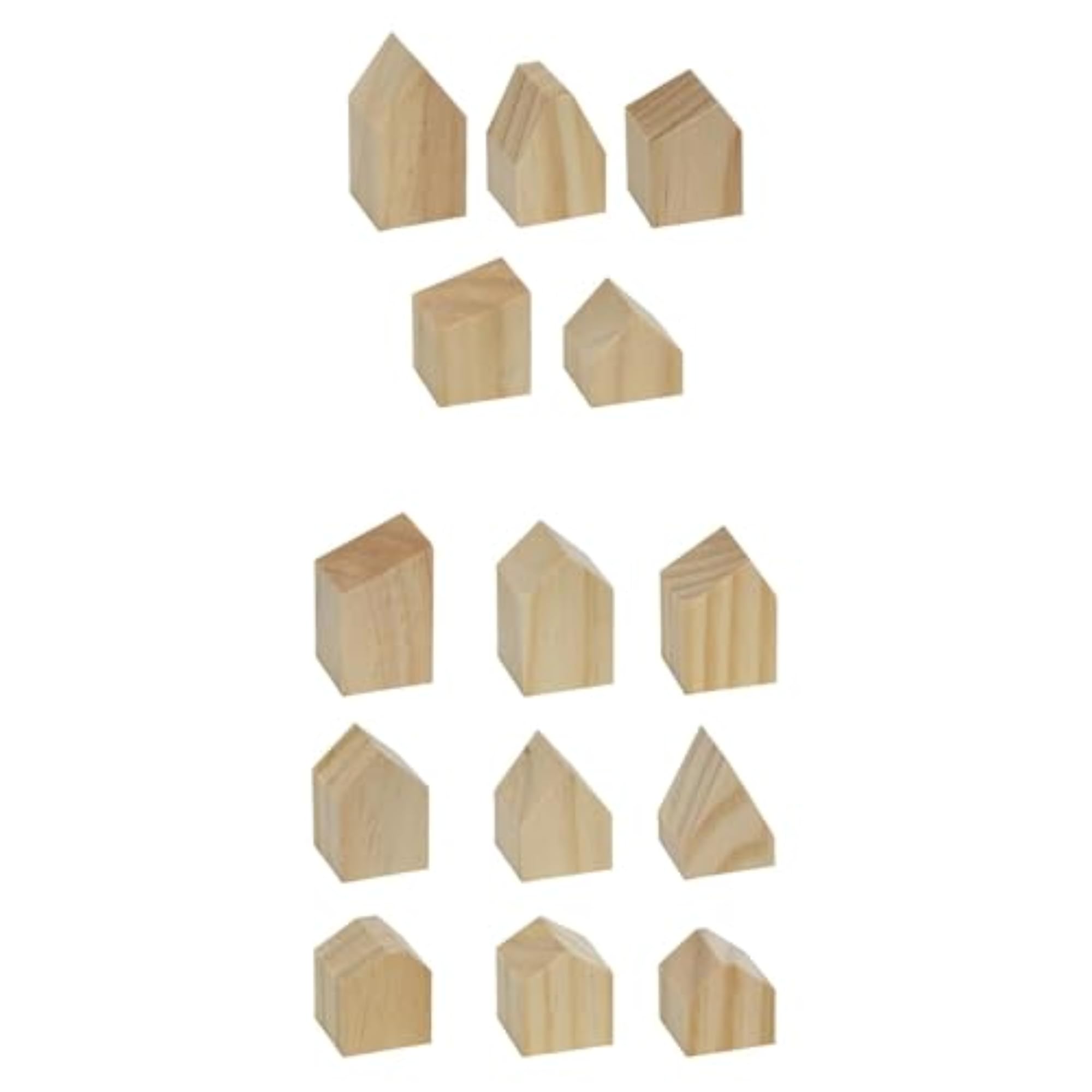 Tiny Blank Wood Cutouts for Weddings & Parties, 5Pcs