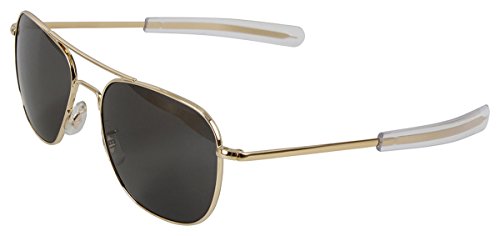 10700 GENUINE GOVERNMENT AIR FORCE PILOTS SUNGLASSES BY "AMERICAN OPTICS" 52 MM GOLD