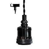 Ampoule ペンダントライト 1灯 E26 電球別売 ピアノブラック 艶あり モダン カフェ Ressio レシオ 1P