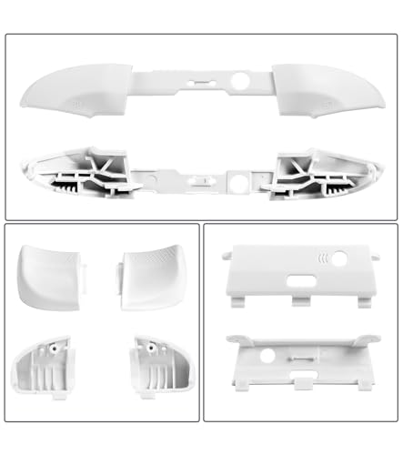 Image of Ceozon Replacement Accessories LB RB LT RT Bumper Trigger Buttons Repair Kit for Xbox Elite Controller 2, Elite Series 2 Controller White