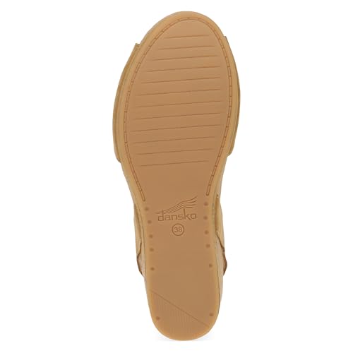 Dansko Stella Multi-Strap Wedge Sandal for Women – Cork/EVA Wedge with Arch Support –Fully Adjustable Straps–Lightweight Rubber Outsole3