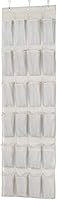 Amazon Basics Organizer über der Tür für Schuhe, Medium, 24 Paar, Beige/Hellgrau