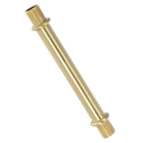 VILLCASE Tubo Roscado de Cobre 9,3 Mm Diámetro X 100 Mm, Vástago Hueco M10 para Lámparas de Pared, Herrajes de Repuesto, Piezas para Apliques de Luz y Proyectos de Iluminación Interior