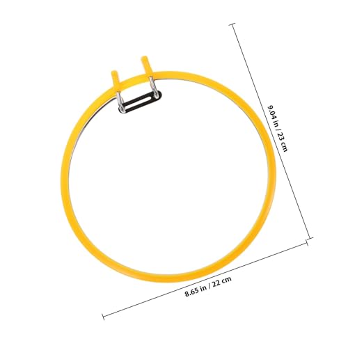 Bastidor de bordado de 22cm redondo en plástico NESTINGHO con resorte para costura 2