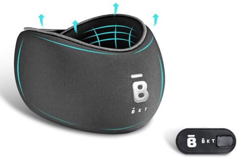 bkt Travel Pillow Memory Foam Cervical Neck Pillow Airplane Neck Support Travel Essentials Long Flight Essentials Neck Braces for Support Portable Plane Accessories (Grey)