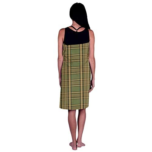 Serviette de bain douce tartan vert 80x130cm légère et absorbante - 4