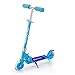 Trottinette pour Enfants, avec 2 Roues Lumineuses Scooter en Portable pour 6 - 12 Ans, Pliable & Poignées Ajustable, Jusqu'à 100kg (Bleu)