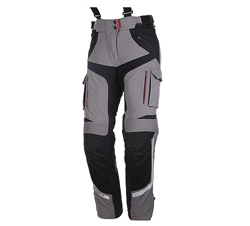 Modeka Panamericana Damen Motorrad Textilhose, grau/schwarz, 38