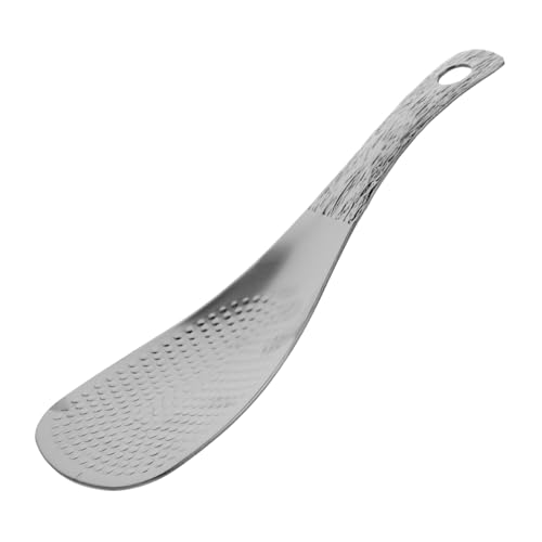 Cabilock Rice Serving Spoon Dual Use Stainless Steel Grain Spoon with Mirror Finish for Serving Rice Vegetables and More Home Kitchen Restaurant