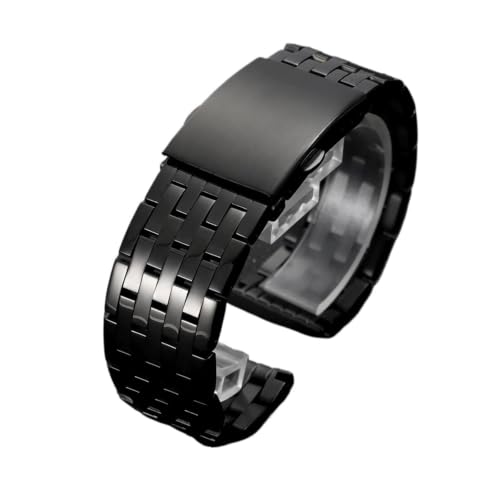 Correa de reloj de acero inoxidable de 22 mm a 30 mm pulsera de eslabones metálicos