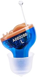 Hearing Amplifier for Seniors Adults Noise-Cancelling - Elderly Assistance Listening, Voice Sound Amplifier Miracle Ear Invisible Devices As Seen On TV Hearing Aid Cleaning Tools Included (Blue)