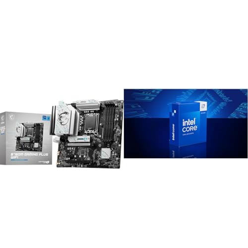 MSI B760M Gaming Plus WiFi Motherboard + Intel® Core™ i7-14700K Desktop Processor 20 cores