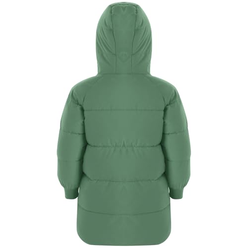 Toddler Boys Girls Hooded Puffer Jackets Lightweight Winter Coats Thick Padded Outerwear Greem 7-8 Years4